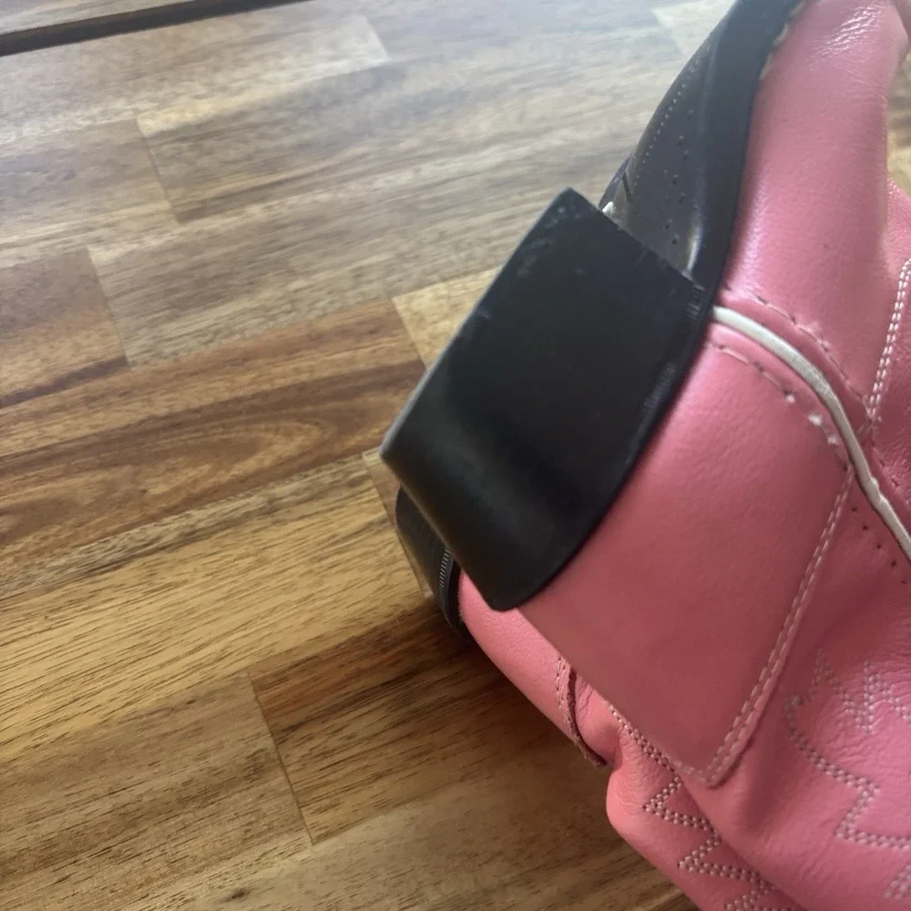 OLD WEST Pink Corona Leather Pull-On Cowboy Western Boots Toddler Girl Size 9.5D